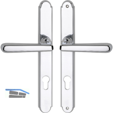 GRUNDMANN Sicherheitsdr�ckergarnitur ALT-WIEN, PZ88, Messing verchromt