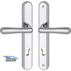 GRUNDMANN Sicherheitsdr�ckergarnitur ELEGANT, PZ88, Messing verchromt