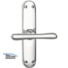 GRUNDMANN Fenstergriff ELEGANT 520 - gerade, 7x35, Alu poliert