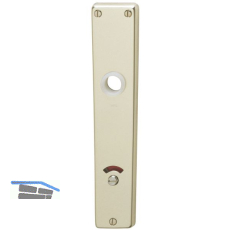 Langschild WG 2000, WC 90, f. Not�ffner, Alu neusilber eloxiert