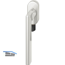 FSB Fenstergriff 34 1035 mit Selbstverriegelung, Aluminium silber eloxiert