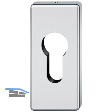 FSB Zylinderrosette 17 1778 eckig, Edelstahl matt