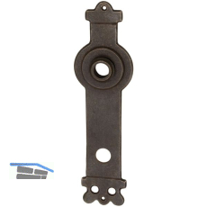 SCH�RHOFER Langschild NEWCASTLE - WC 90, Eisen verzinkt geschw�rzt