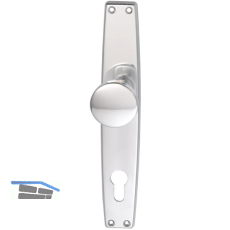 Knopflangschild WG 1000 FAVORIT - PZ 88, Aluminium poliert