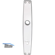 Langschild WG 1000 FAVORIT, WC 90, f�r Not�ffner, Alu poliert