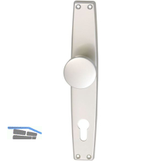 Knopflangschild WG 1000 FAVORIT - PZ 88, Alu neusilber eloxiert