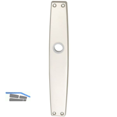 Langschild WG 1000 FAVORIT, ungelocht, Alu neusilber eloxiert