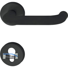 HEWI Dr�ckergarnitur 111 - auf Rosette PZ, 38 - 48, schwarz matt