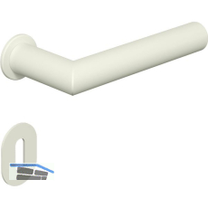 HEWI Dr�ckergarnitur Serie 162 - mit Rundrosetten BB, wei� matt