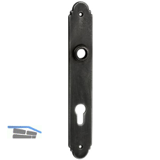 SCH�RGHOFER Langschild NEUMARKT - PZ 88, Eisen verzinkt alt geb�rstet