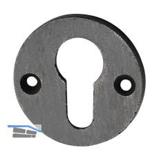 SCH�RGHOFER Zylinderrosette PZ, � 50 mm, H�he 3 mm, Eisen verzinkt alt geb�rstet