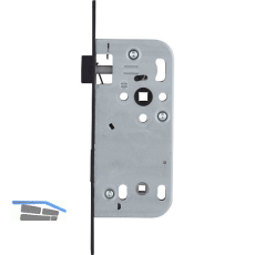 SOLIDO Einstemmschloss 340 WC, DM 50, Nuss 8,5, schwarz beschichtet