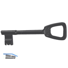 Keilbartschl�ssel EWG, Sperre 110, schwarz lackiert