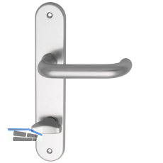 Dr�ckergarnitur WG 1700L - auf Schild WC 90, 38 - 43, silber eloxiert