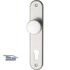 Knopflangschild WG 1700 - PZ 88, silber eloxiert