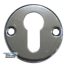 Zylinderrosette PZ WG AB6 aufschraubbar, � 51 mm, Aluminium poliert