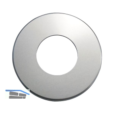 Dr�ckerrosette WG D70, � 50 mm, mit Universaltr�ger "U", silber eloxiert