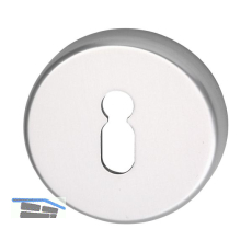 Schl�sselrosette BB WG � 50 mm, mit Universaltr�ger "U", silber eloxiert