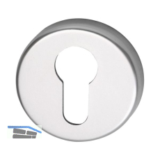 Zylinderrosette PZ WG � 50 mm, mit Universaltr�ger "U", silber eloxiert