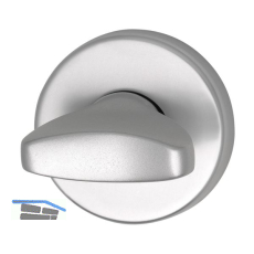 WC-Rosette � 50 mm, mit Anschraubtr�ger"U" und Drehknopf, silber eloxiert