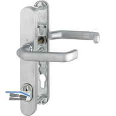 Dr�ckergarnitur LIVERPOOL - Schmalschild PZ, KZS, 77-82, Edelstahl matt