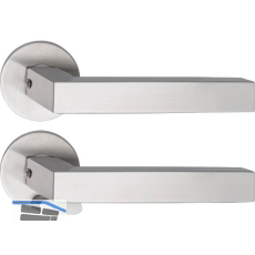 SOLIDO Solo Dr�ckergarnitur MALM� - Flachrosette rund, WC, blind, Edelstahl