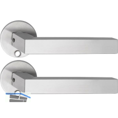 SOLIDO Solo Dr�ckergarnitur MALM� - Flachrosette rund, f�r Schl�ssel, Edelstahl