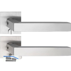 SOLIDO Solo Dr�ckergarnitur MALM� - Flachrosette eckig, WC, Not�ffner, Edelstahl