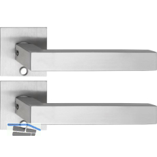 SOLIDO Solo Dr�ckergarnitur MALM� - Flachrosette eckig, f�r Schl�ssel, Edelstahl