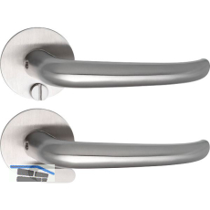 SOLIDO Solo Dr�ckergarnitur BELFAST - Flachrosette rund, WC Not�ffner, Edelstahl