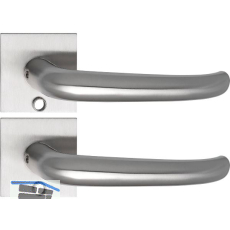 SOLIDO Solo Dr�ckergarnitur BELFAST - Flachrosette eckig,f�r Schl�ssel,Edelstahl