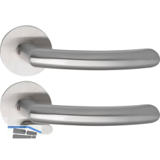 SOLIDO Solo Dr�ckergarnitur HELSINKI - Flachrosette rund, WC, blind, Edelstahl