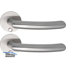 SOLIDO Solo Dr�ckergarnitur HELSINKI - Flachrosette rund,f�r Schl�ssel,Edelstahl