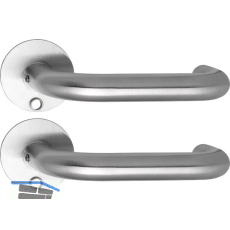 SOLIDO Solo Dr�ckergarnitur TALIN - Flachrosette rund, f�r Schl�ssel, Edelstahl