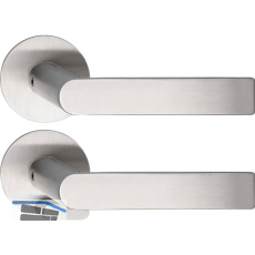 SOLIDO Solo Dr�ckergarnitur DOVER - Flachrosette rund, WC, blind, Edelstahl