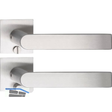 SOLIDO Solo Dr�ckergarnitur DOVER - Flachrosette eckig, WC, Not�ffner, Edelstahl