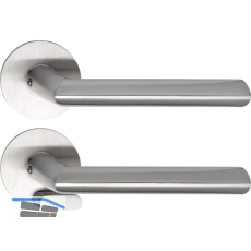 SOLIDO Solo Dr�ckergarnitur GLASGOW - Flachrosette rund, WC, blind, Edelstahl