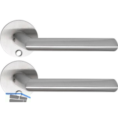 SOLIDO Solo Dr�ckergarnitur GLASGOW - Flachrosette rund, f�r Schl�ssel,Edelstahl