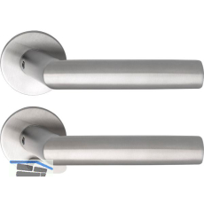 SOLIDO Solo Dr�ckergarnitur VADUZ - Flachrosette rund, WC, blind, Edelstahl