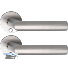 SOLIDO Solo Dr�ckergarnitur VADUZ - Flachrosette rund, f�r Schl�ssel, Edelstahl