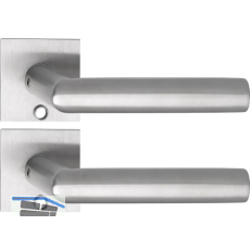 SOLIDO Solo Dr�ckergarnitur VADUZ - Flachrosette eckig, f�r Schl�ssel, Edelstahl