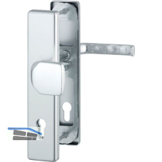 SH-Wechselgarnitur LONDON DIN auf Schild PZ 92, Aluminium silber eloxiert