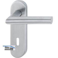 Objekt Dr�ckergarnitur AMSTERDAM auf Kurzschild BB, Edelstahl matt