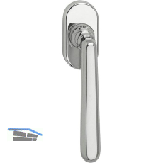 MARCHESI Fenstergriff ALT - WIEN - verdeckt geschr., VK 7 x 35 mm, verchromt