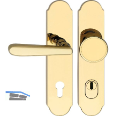 SH-Wechselgarnitur ALT WIEN-mit Kzs., gerade, messingf�rbig, �NORM B3859