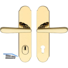 SH-Dr�ckergarnitur ALT-WIEN-auf Schild PZ88, mit Kzs. RC3, PVD-messingf�rbig