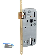 SOLIDO Einstemmschloss 321 PZW, DM 50, Nuss 8,5, Messing poliert