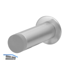 SOLIDO Wandt�rpuffer - � 20 mm, Gummikappe, L= 60 mm, silber eloxiert