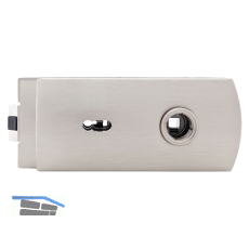 SOLIDO Schloss Studio Design BB mit 2 Schl�sseln 310-BB,Glas 8-10mm, mattnickel