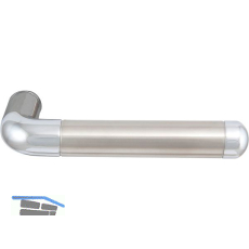 SOLIDO Dr�ckerpaar Monaco - ohne Rosetten, verchromt/Edelstahl matt